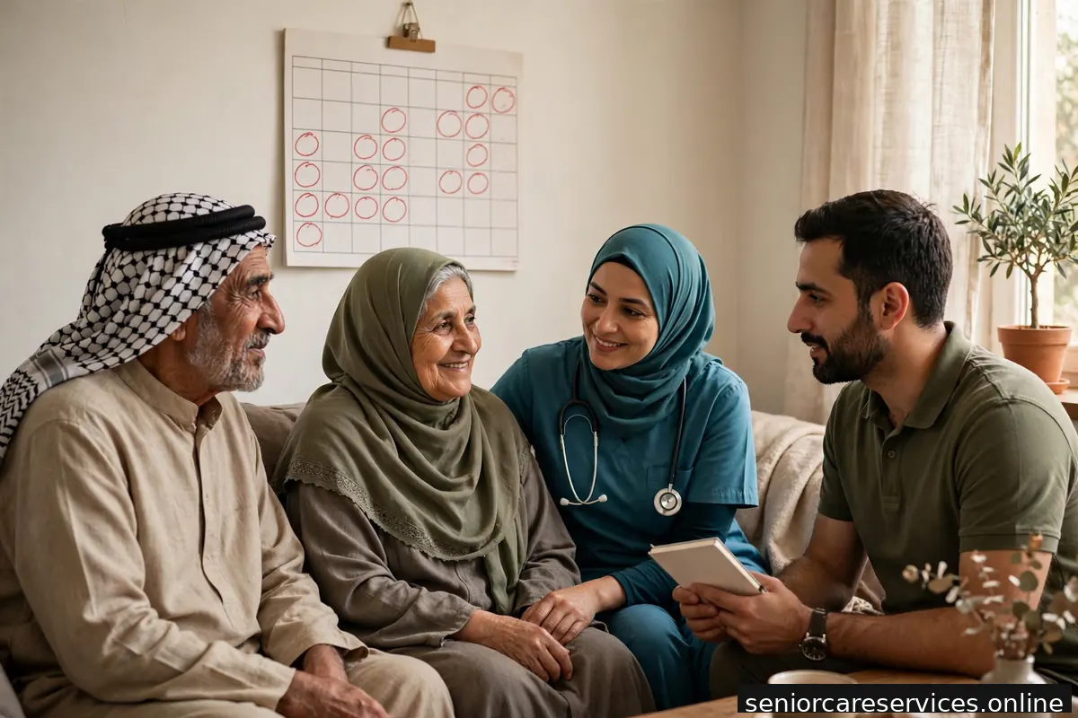 تقويم عليه علامات تذكير بمواعيد الفحوصات الطبية.